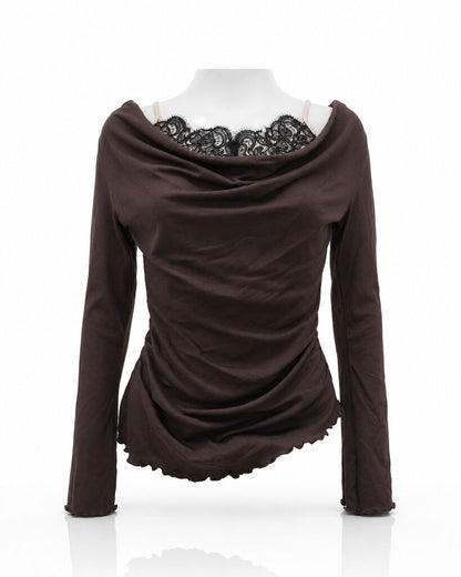 Top Long Sleeves - BROWN