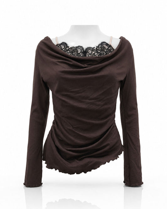 Top Long Sleeves - BROWN