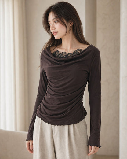 Top Long Sleeves - BROWN