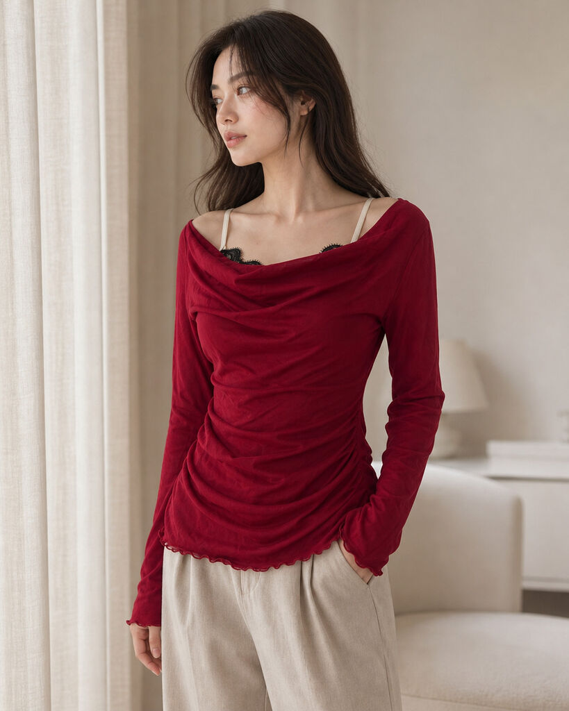 Top Long Sleeves - RED