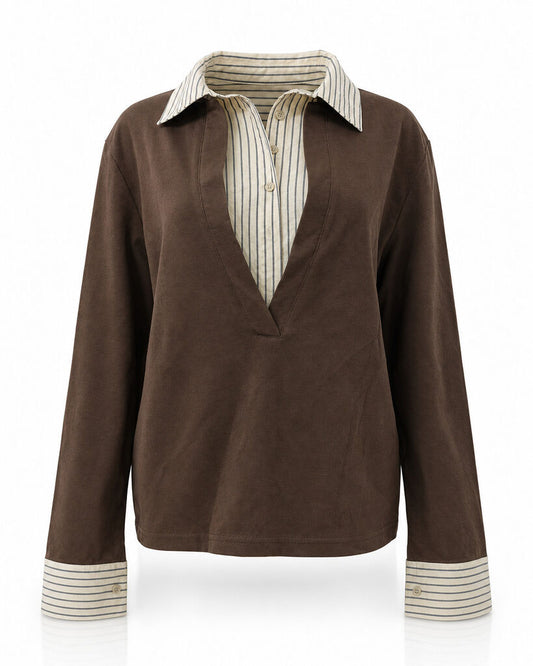 Top Long Sleeves - BROWN