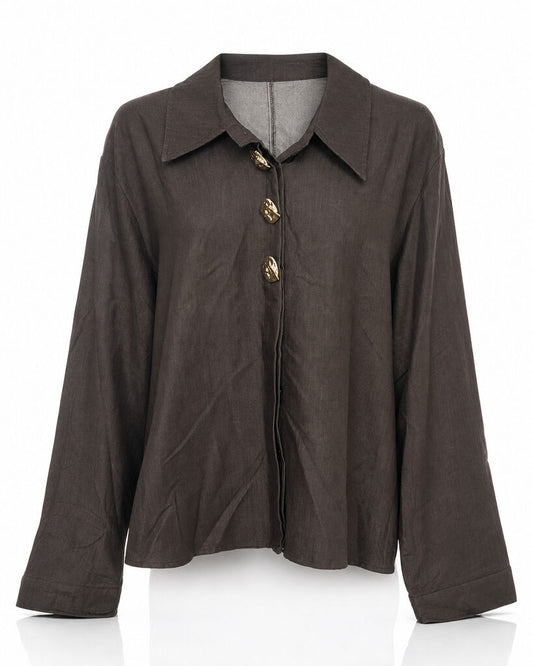 Top Long Sleeves - BROWN