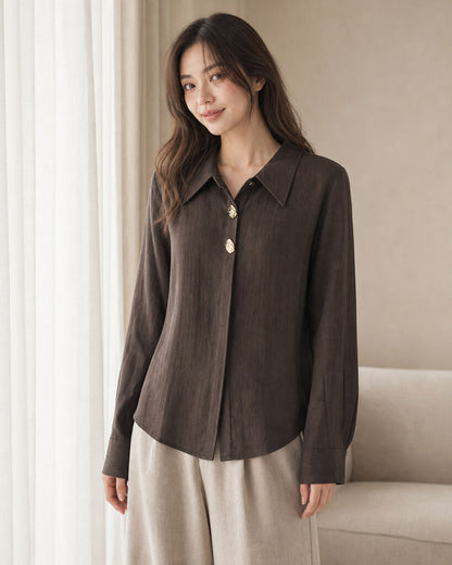 Top Long Sleeves - BROWN