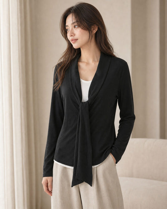 Top Long Sleeves - BLACK