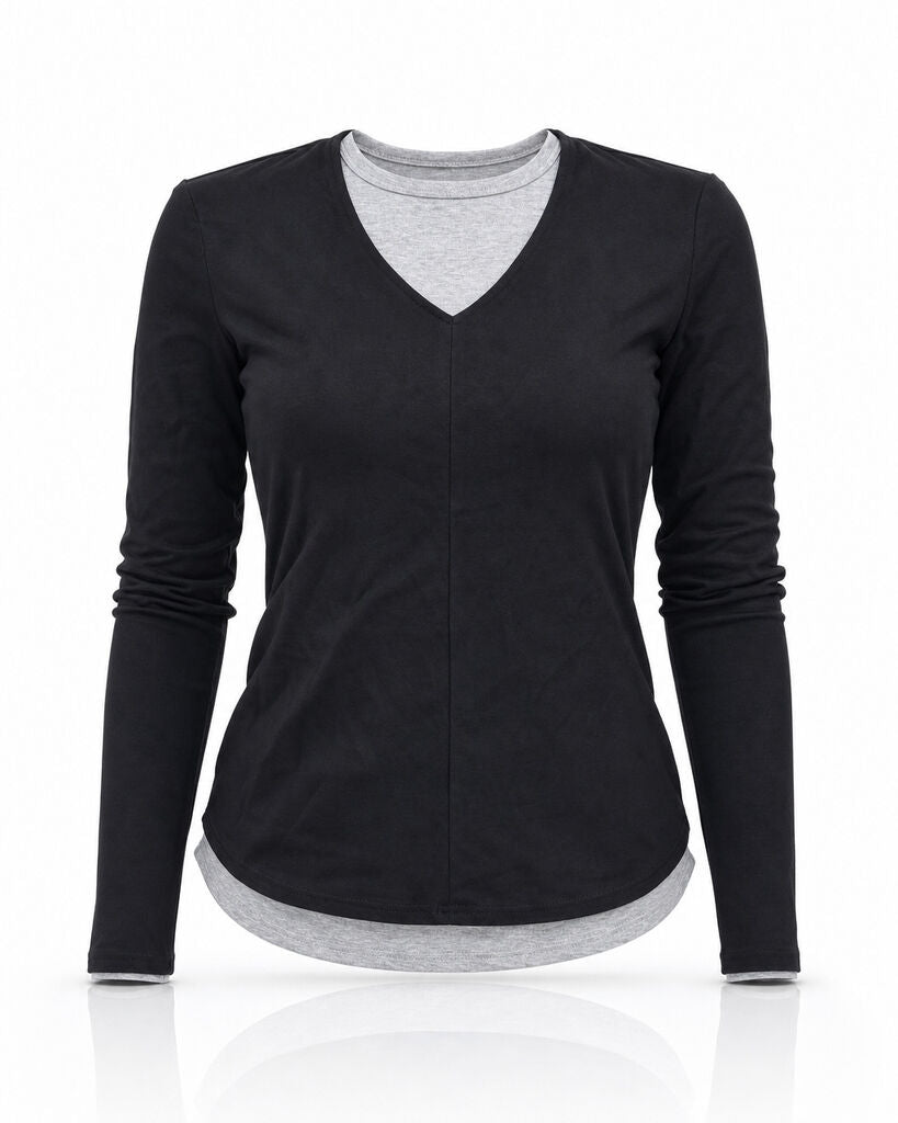 Top Long Sleeves - BLACK