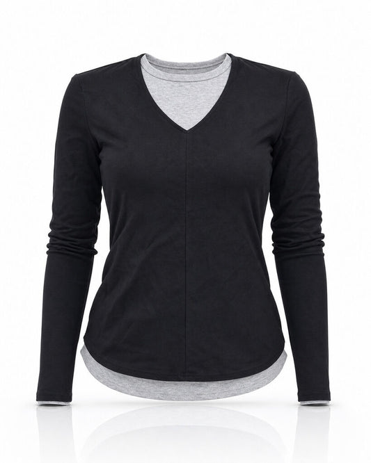 Top Long Sleeves - BLACK