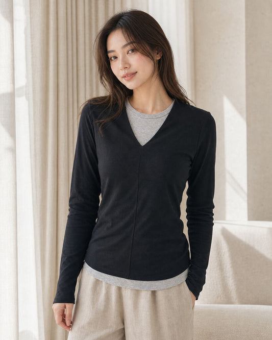 Top Long Sleeves - BLACK