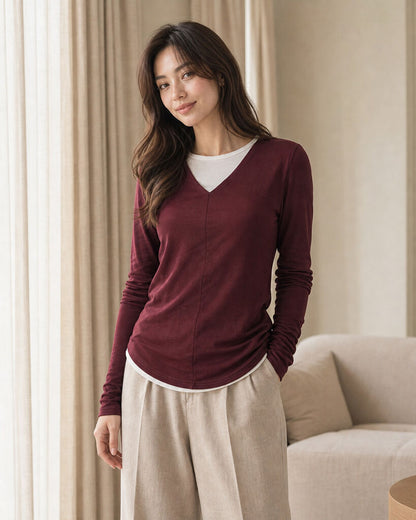 Top Long Sleeves - BORDO