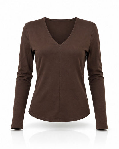 Top Long Sleeves - BROWN