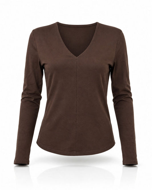 Top Long Sleeves - BROWN