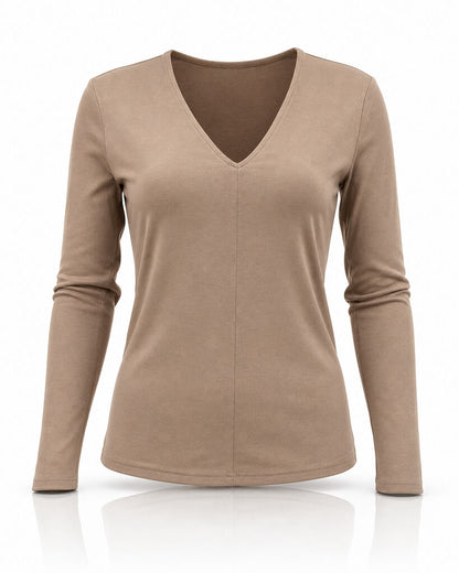Top Long Sleeves - KHAKI