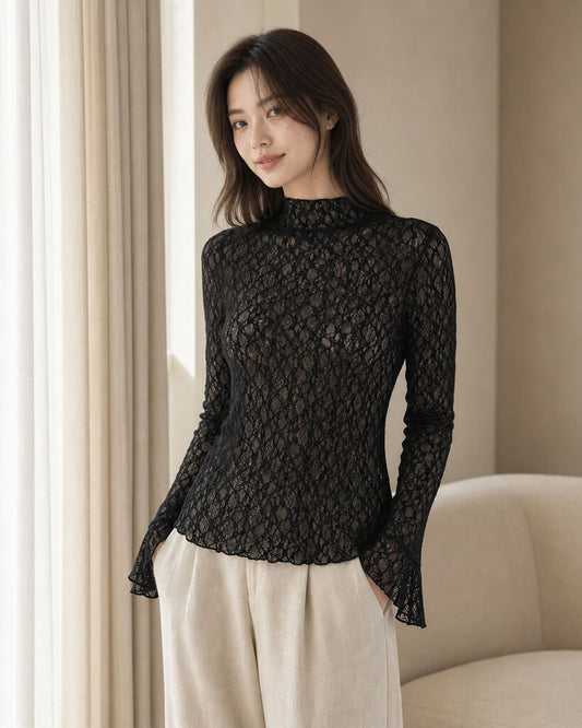 Top Long Sleeves - BLACK