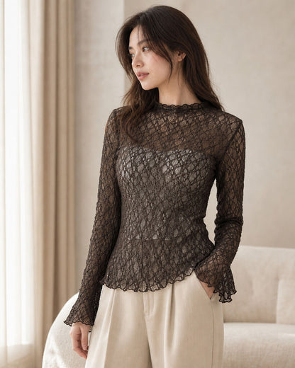 Top Long Sleeves - BROWN