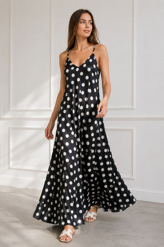 Dress Dot Print BLACK