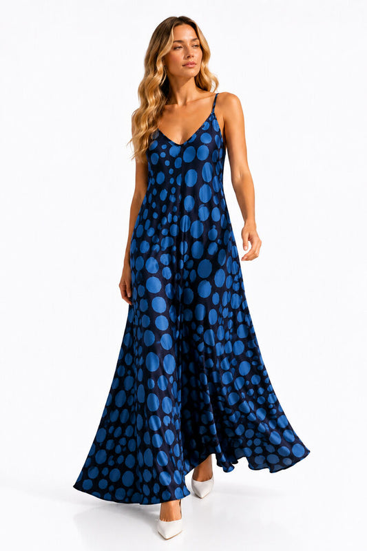 Dress Dot Print BROWN