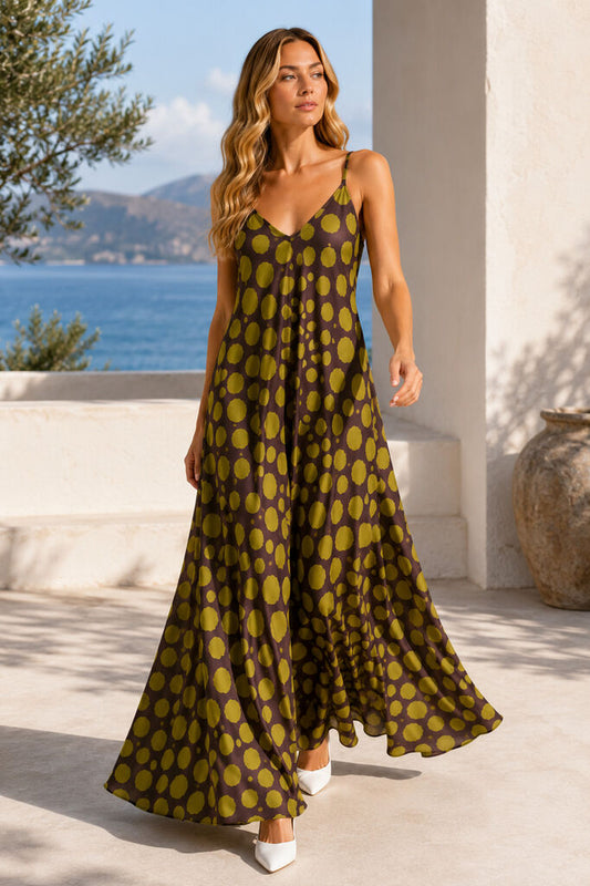 Dress Dot Print PRUGNA