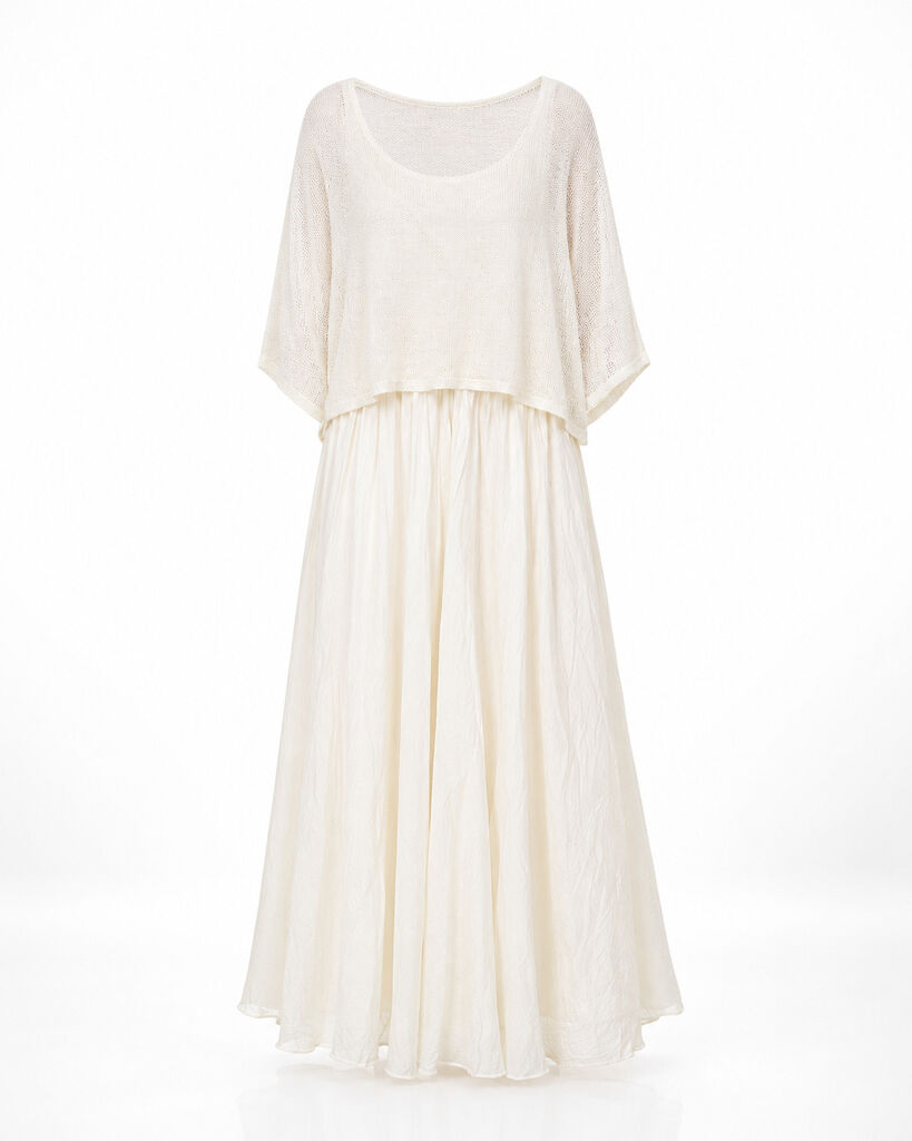 Top+Skirt - BEIGE