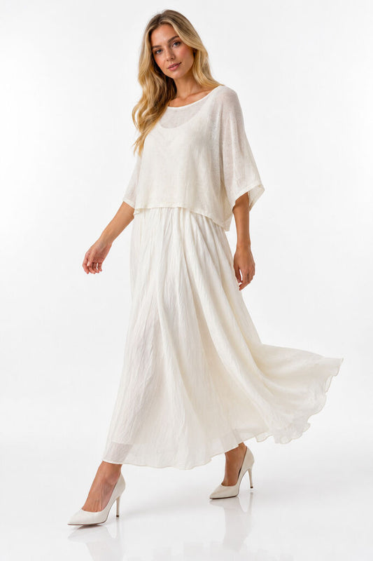 Top+Skirt - BEIGE