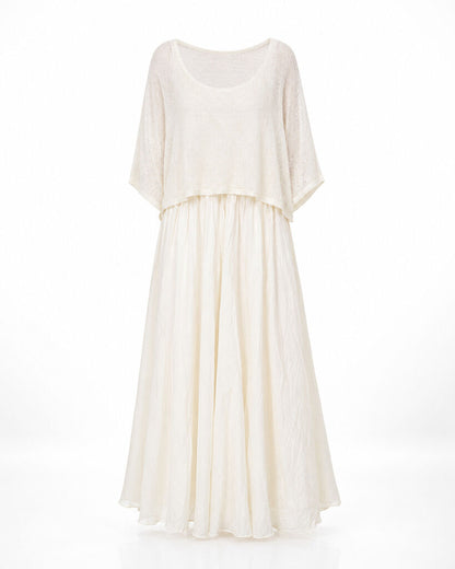 Top+Skirt - BEIGE