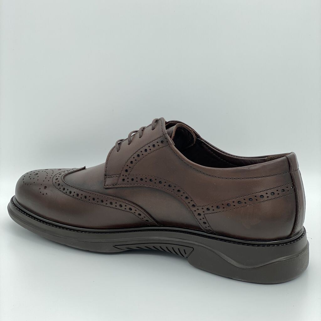 Brown Leather Wingtip Dress Shoe