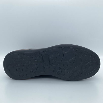 Black Leather Sneaker with Cushion Sole