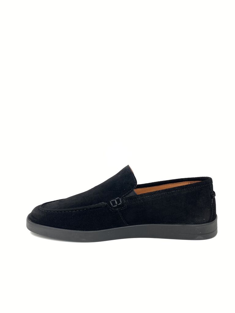 Black Suede Loafer Slip-On