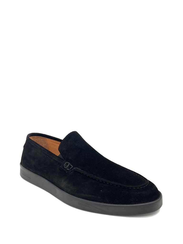 Black Suede Loafer Slip-On