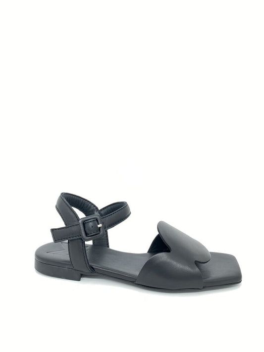 Black Sandal with Adjustable Strap