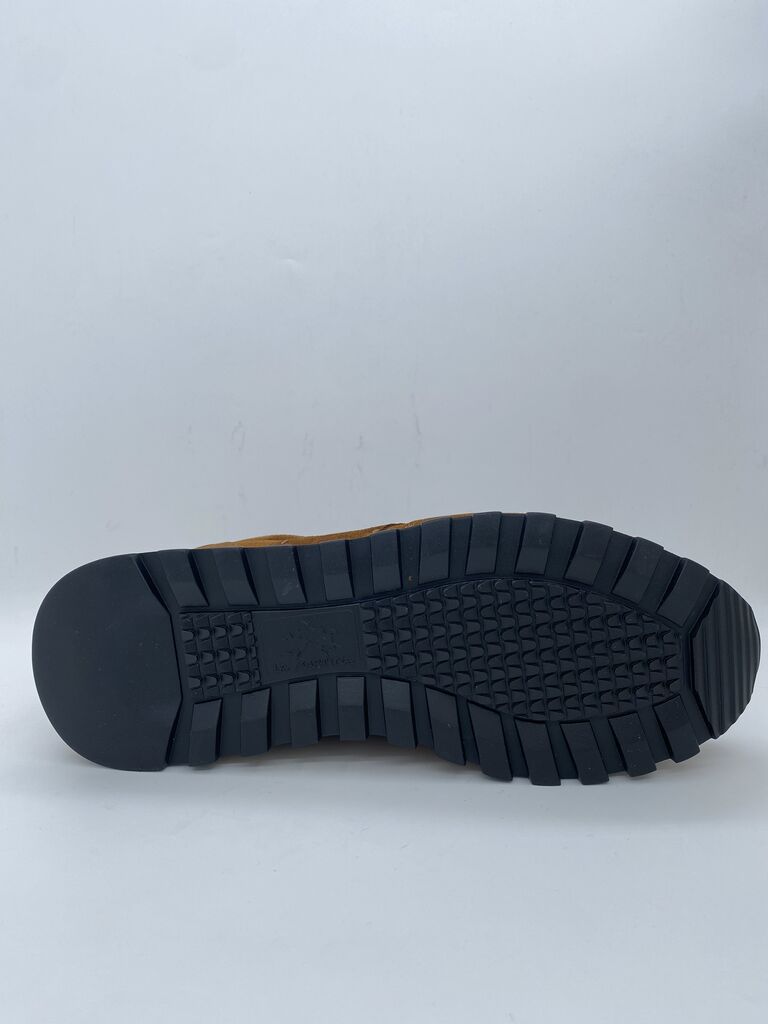 Brown Suede Low-Top Sneakers