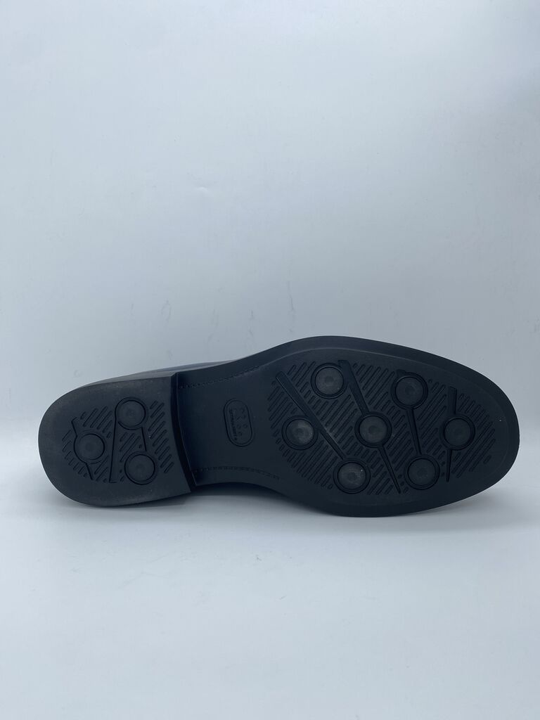 Navy Leather Loafer Classic Penny Style