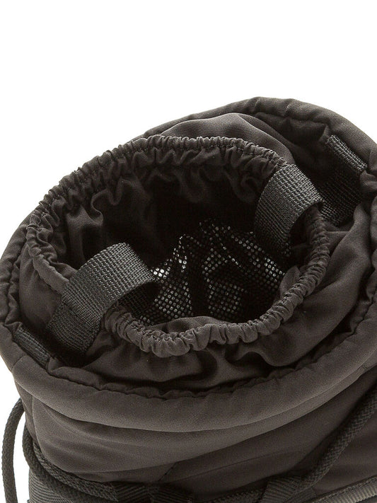 Black Quilted High-Top Winter Boots