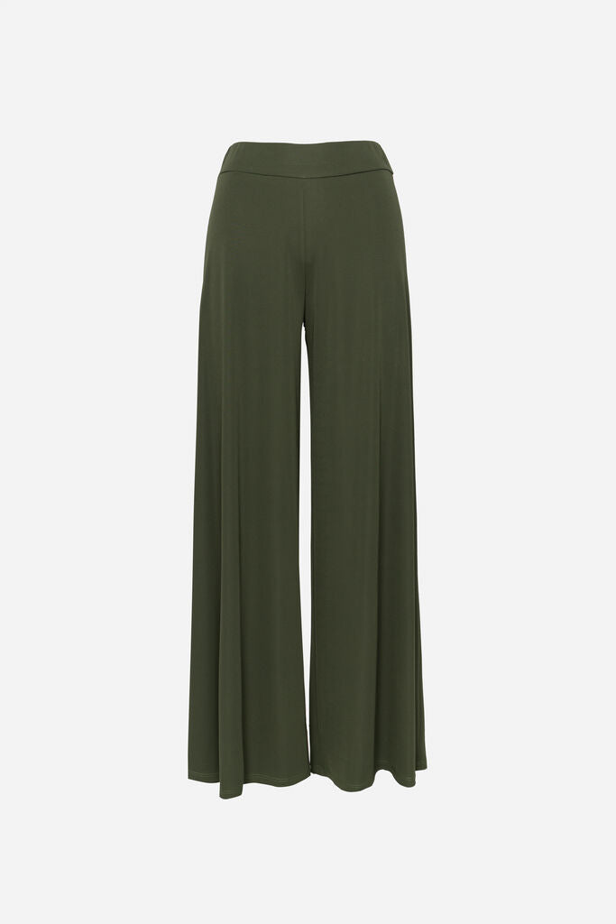 Olive Wide-Leg Pants