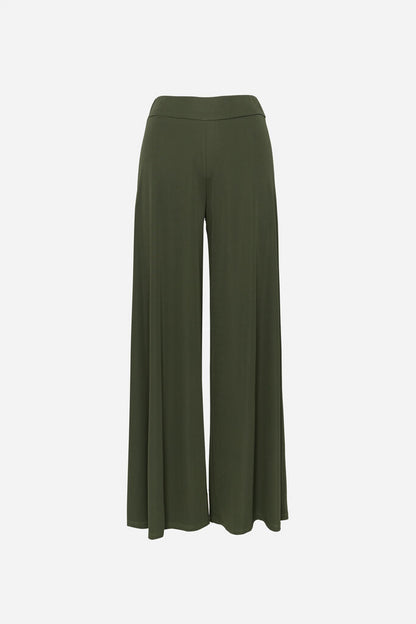 Olive Wide-Leg Pants