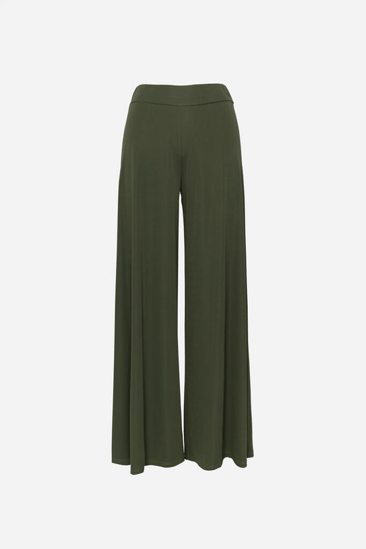 Olive Wide-Leg Pants
