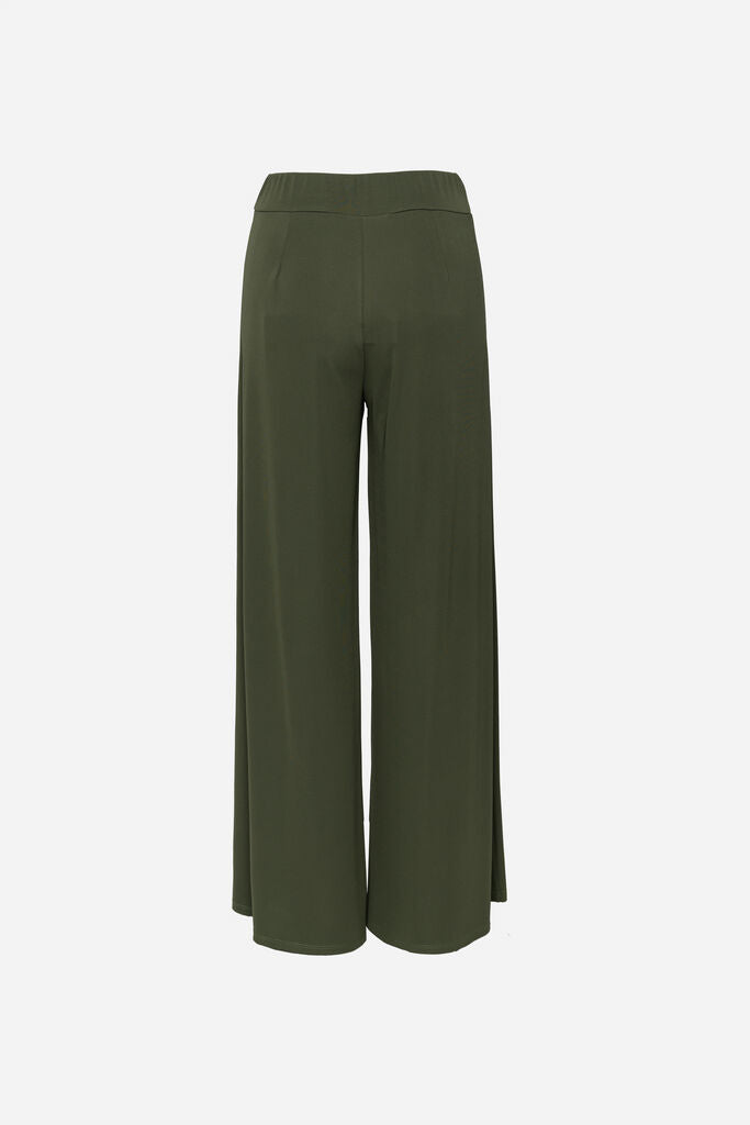 Olive Wide-Leg Pants