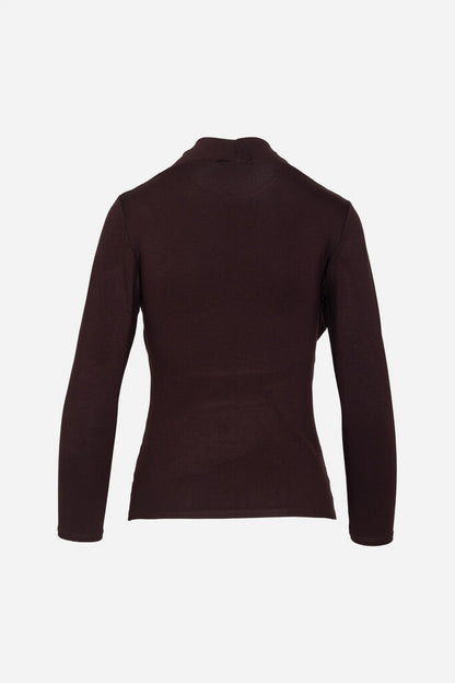 Elegant Drape Top with Lace Detail