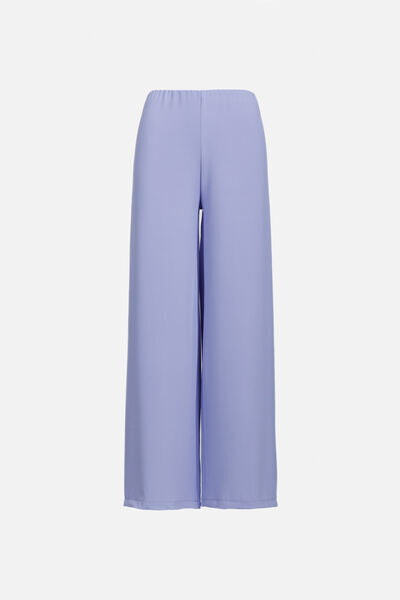 Lavender Wide-Leg Pants with Relaxed Fit
