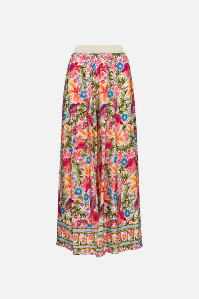 Vibrant Floral Skirt with Flowing Design