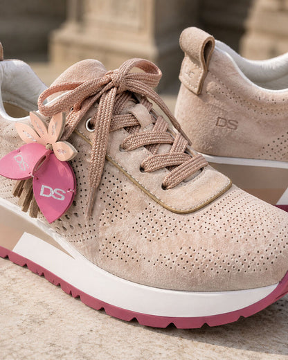 Sneaker Camoscio NUDE