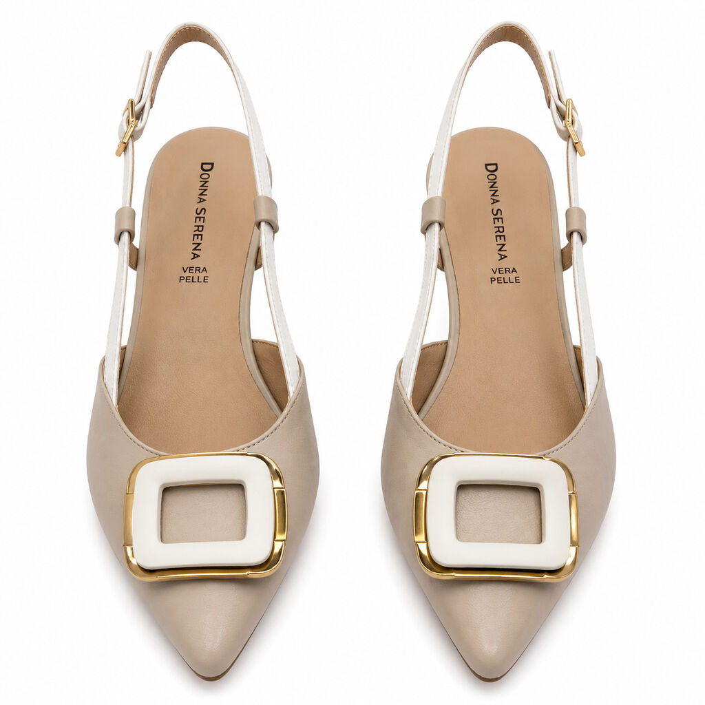 Sling-Back Nappa BEI/BIA