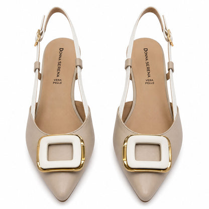 Sling-Back Nappa BEI/BIA
