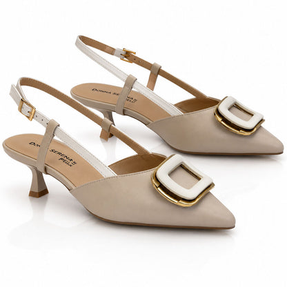 Sling-Back Nappa BEI/BIA