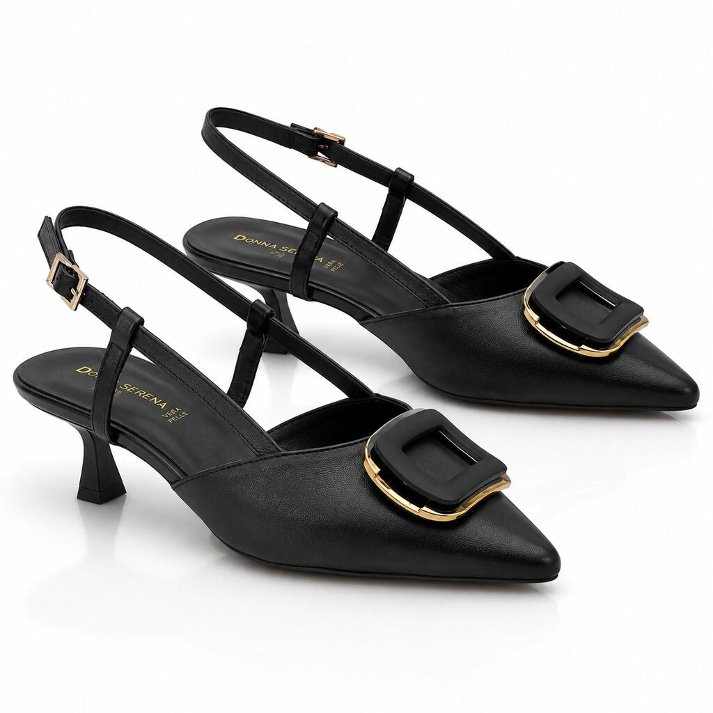 Sling-Back Nappa NERO