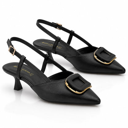 Sling-Back Nappa NERO
