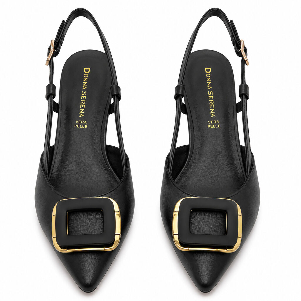 Sling-Back Nappa NERO