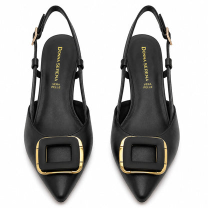 Sling-Back Nappa NERO