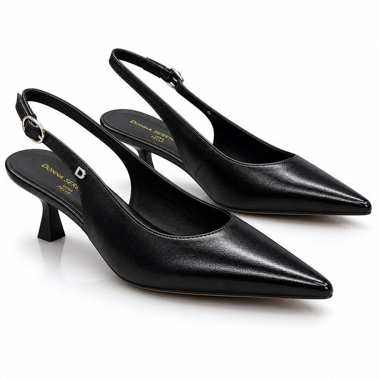 Sling-Back Nappa NERO