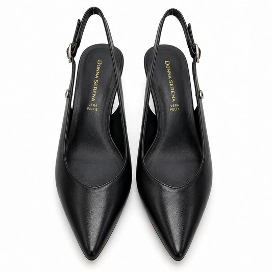 Sling-Back Nappa NERO