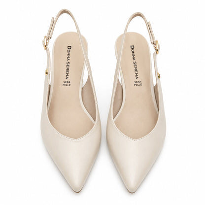 Sling-Back Nappa NUDE
