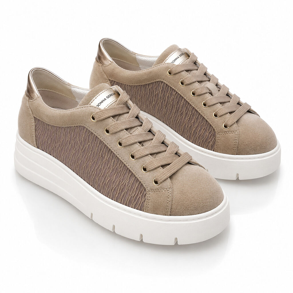 Sneaker Camoscio NUDE